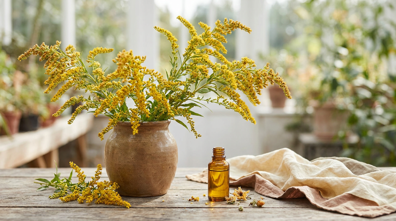 Goldenrod Essential Oil vs Mimosa Absolute: Two Gold-Toned Florals